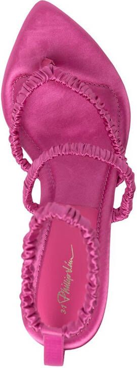 3.1 Phillip Lim Verona satijnen sandalen Roze