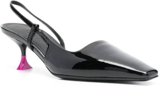 3juin Kira 60 mm slingback pumps Zwart