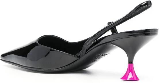 3juin Kira 60 mm slingback pumps Zwart