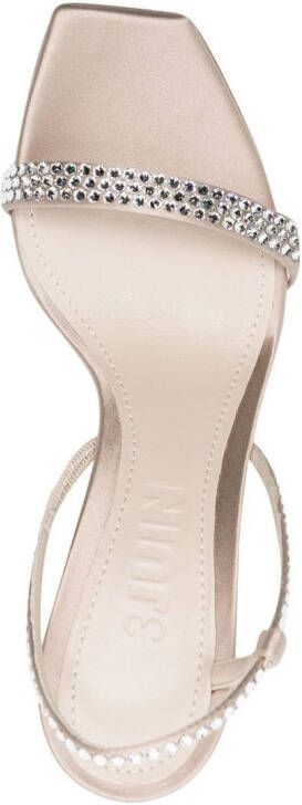 3juin Sandalen verfraaid met kristallen Beige