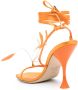 3juin Kimi sandalen met veren Oranje - Thumbnail 3