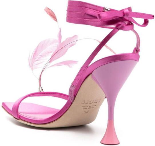 3juin Kimi satijnen sandalen Roze