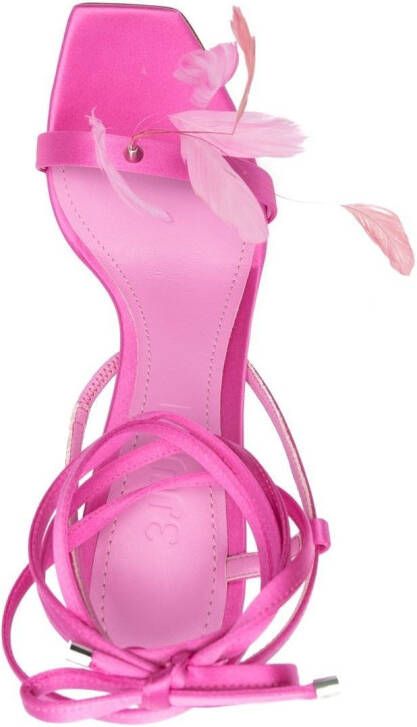 3juin Kimi satijnen sandalen Roze