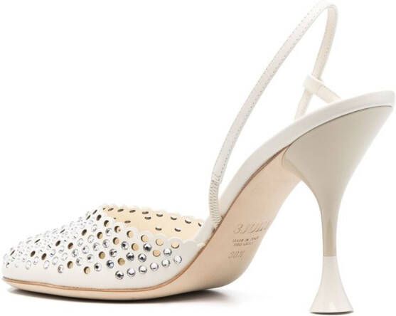 3juin Leren pumps Beige