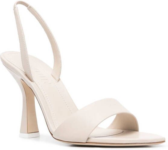 3juin Leren slingback sandalen Beige