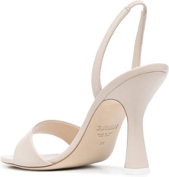 3juin Leren slingback sandalen Beige