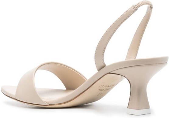 3juin Leren slingback sandalen Beige