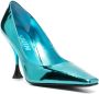 3juin Metallic pumps Blauw - Thumbnail 2