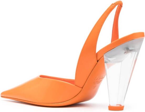 3juin Pumps met puntige neus Oranje