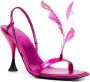 3juin Sandalen met verendetail Roze - Thumbnail 2