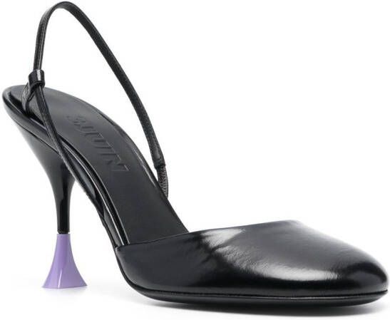 3juin Slingback pumps met ronde neus Zwart