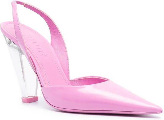 3juin Slingback pumps met toelopende hak Roze