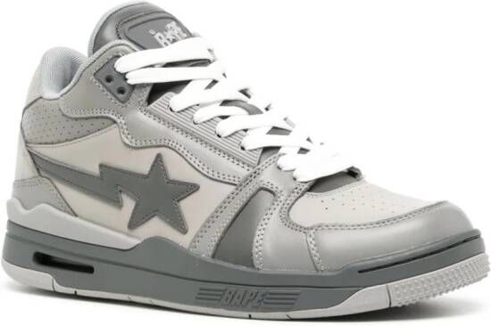 A BATHING APE Clutch STA leren sneakers Grijs