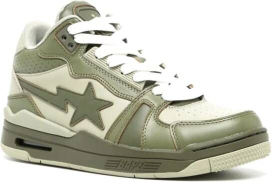 A BATHING APE Clutch STA leren sneakers Groen