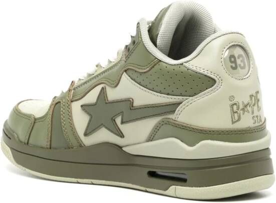 A BATHING APE Clutch STA leren sneakers Groen