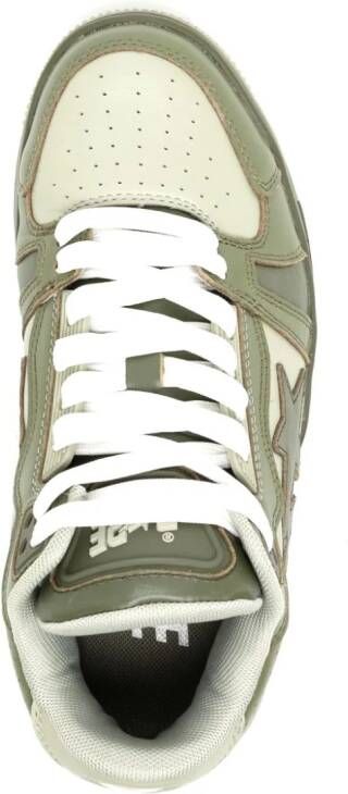 A BATHING APE Clutch STA leren sneakers Groen