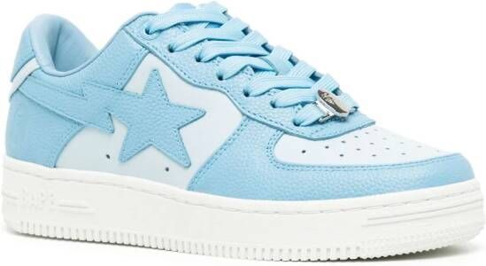 A BATHING APE Leren sneakers Blauw