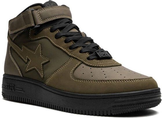 A BATHING APE Military Bapesta sneakers Groen