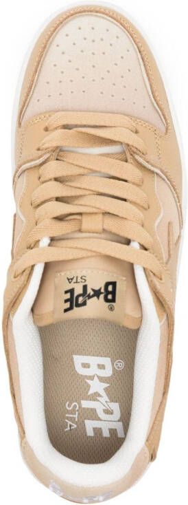 A BATHING APE SK8 STA #3 M2 leren sneakers Bruin