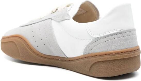 Acne Studios Leren sneakers met vlakken Beige