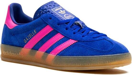 adidas Gazelle Indoor "Blue Lucid Pink" sneakers Blauw