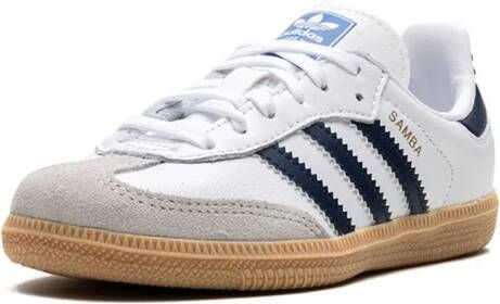 adidas Kids Samba OG "White Indigo Gum" sneakers Wit