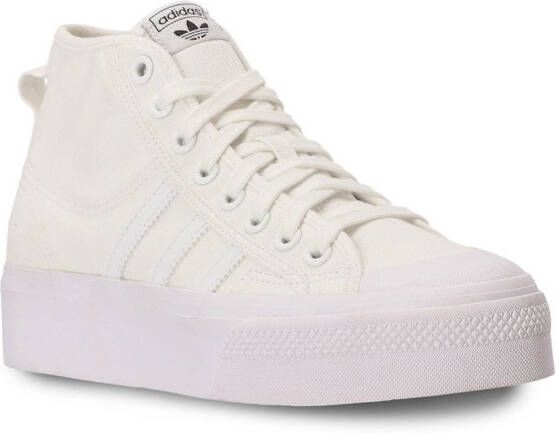 adidas Nizza sneakers met plateauzool Wit