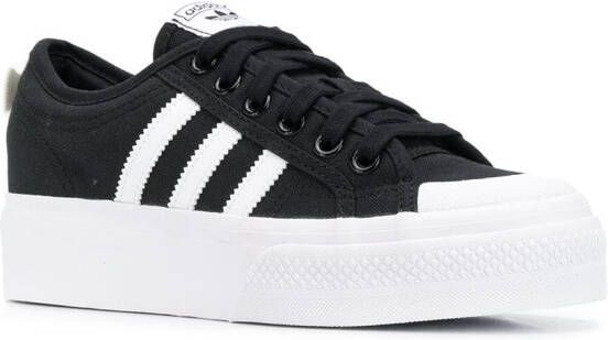 adidas Nizza sneakers met plateauzool Zwart