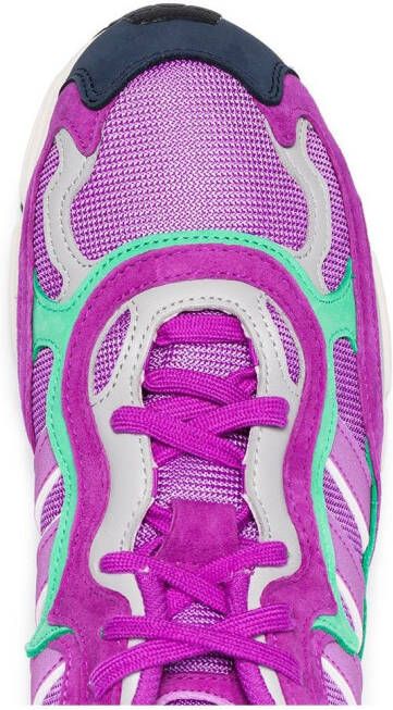 adidas purple Temper Run suede sneakers Paars