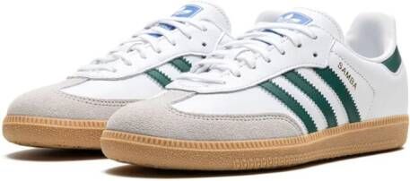 adidas Kids Samba OG "Cloud White Collegiate Green Gum" sneakers Wit