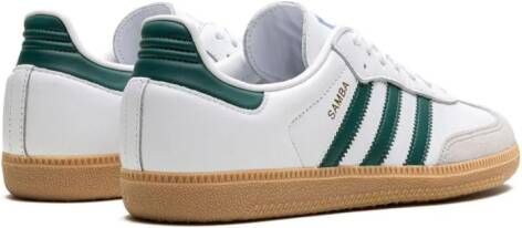 adidas Kids Samba OG "Cloud White Collegiate Green Gum" sneakers Wit