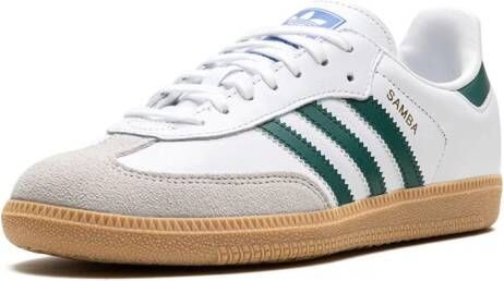 adidas Kids Samba OG "Cloud White Collegiate Green Gum" sneakers Wit