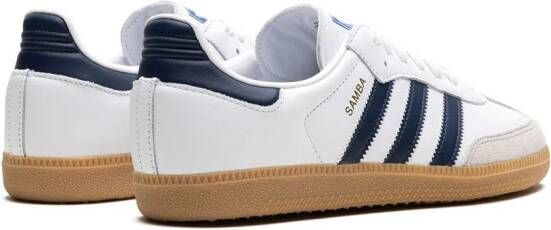 adidas Samba OG "Cloud White Night Indigo Gum" sneakers Wit