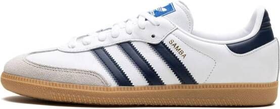 adidas Samba OG "Cloud White Night Indigo Gum" sneakers Wit