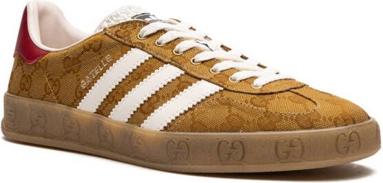 adidas x Gucci Gazelle low-top sneakers Beige