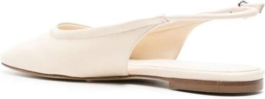 Aeyde Dani leren ballerina's Beige