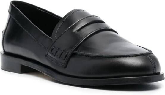 Aeyde Leren loafers Zwart