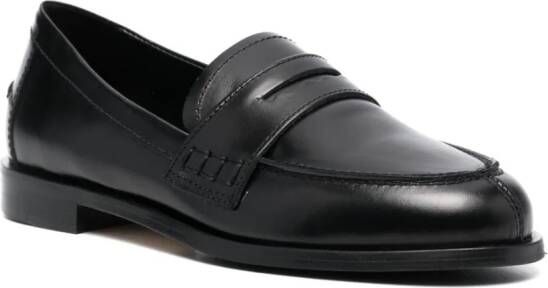 Aeyde Loafers met ronde neus Zwart