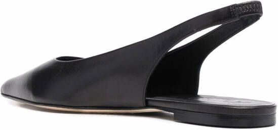 Aeyde Slingback pumps met puntige neus Zwart