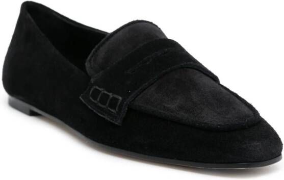 Aeyde Suède loafers Zwart