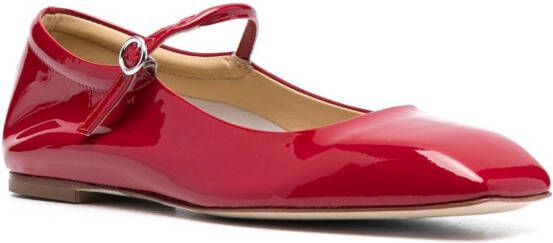 Aeyde Uma lakleren pumps Rood