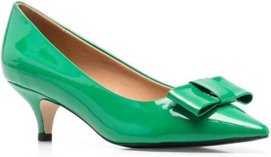 Age of Innocence Jacqueline pumps verfraaid met strik Groen