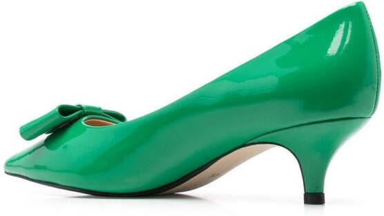 Age of Innocence Jacqueline pumps verfraaid met strik Groen