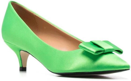 Age of Innocence Jacqueline pumps verfraaid met strik Groen