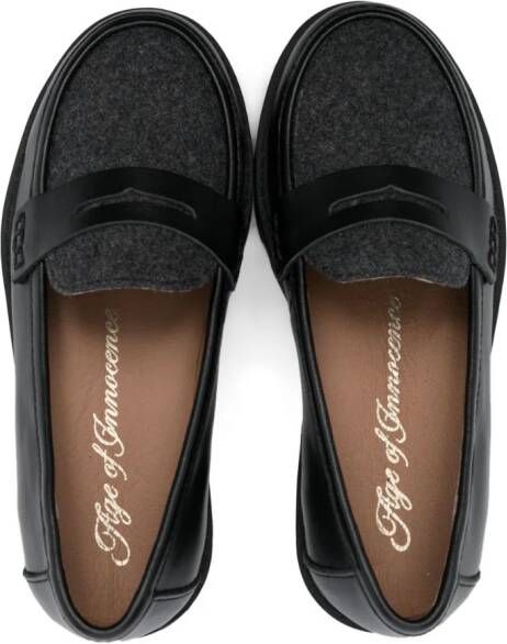 Age of Innocence Leren loafers Zwart