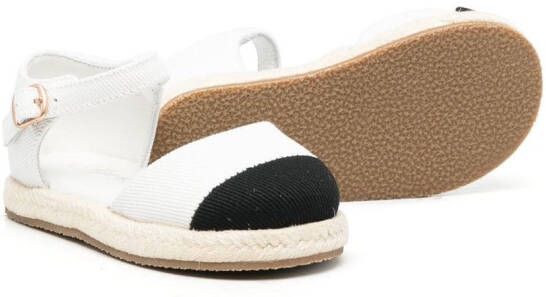 Age of Innocence Marissa espadrilles met contrasterende neus Wit