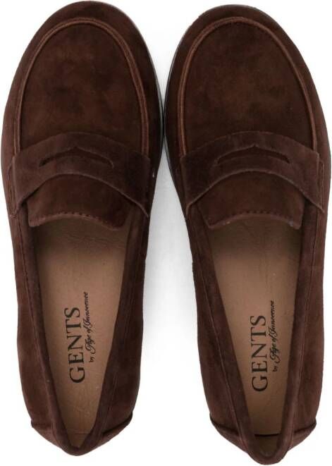 Age of Innocence Suède loafers Bruin