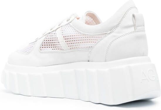 AGL Blondie mesh low-top sneakers Wit