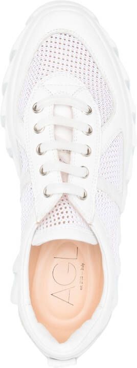 AGL Blondie mesh low-top sneakers Wit