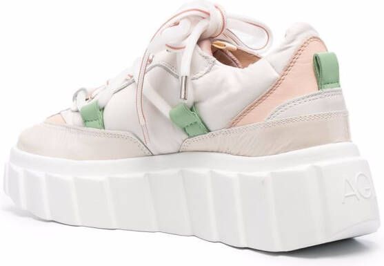 AGL Blondie sneakers met chunky zool Beige